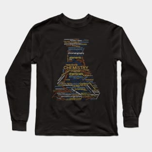 Chemistry Word Cloud Art Long Sleeve T-Shirt